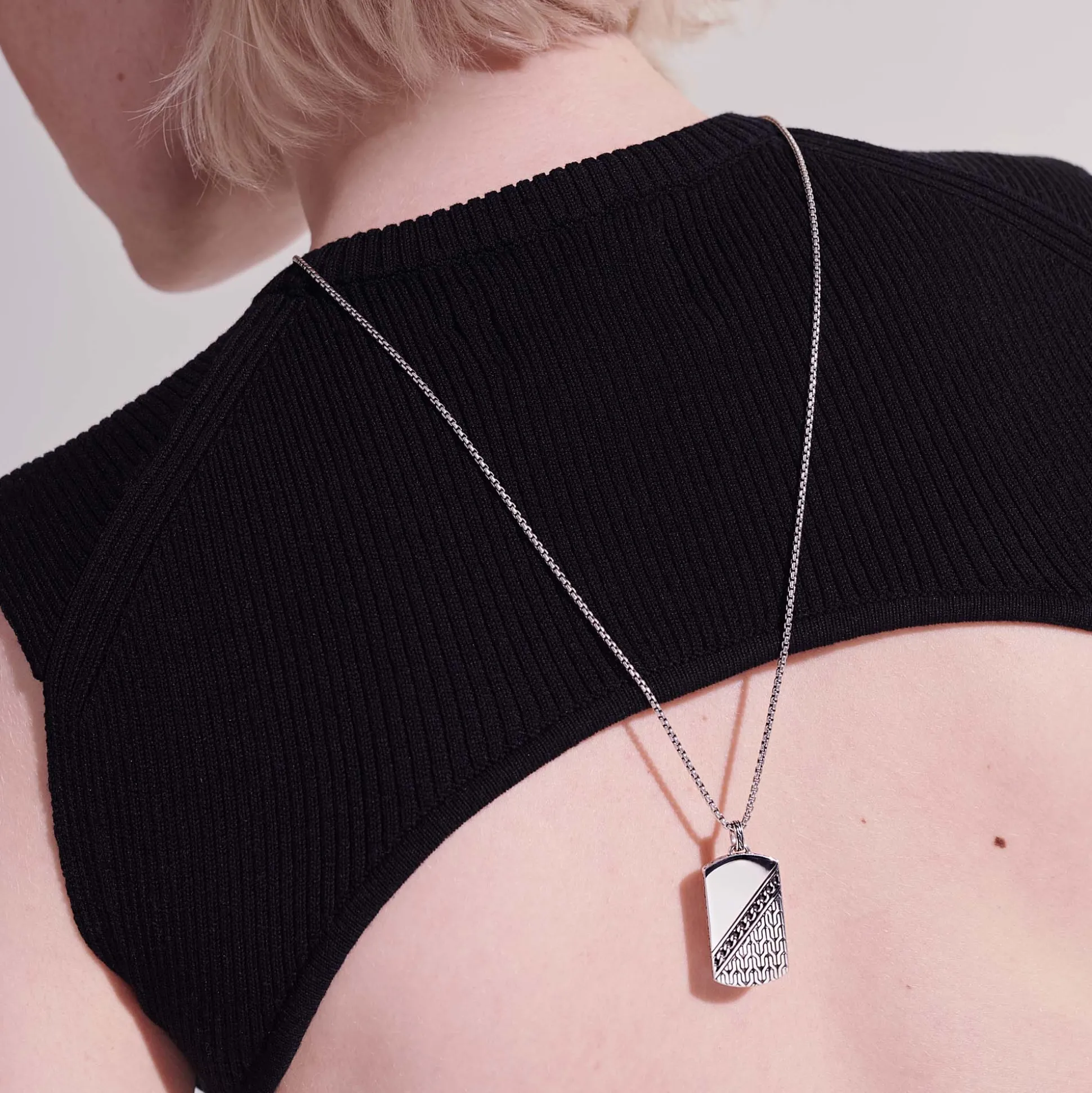 Men John Hardy Tags & Pendants^Carved Chain Tag Pendant, Sterling Silver