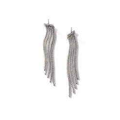 Women John Hardy Drops^Carved Chain Tassel Earring, Sterling Silver