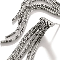 Women John Hardy Drops^Carved Chain Tassel Earring, Sterling Silver