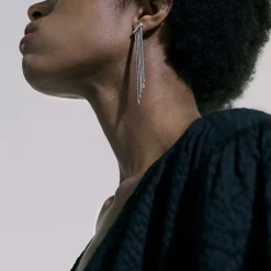 Women John Hardy Drops^Carved Chain Tassel Earring, Sterling Silver