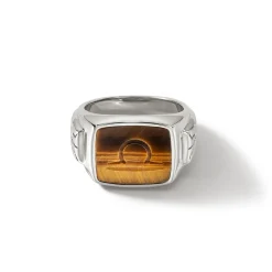 Men John Hardy Signets^Carved Signet Ring, Gold, Gemstone
