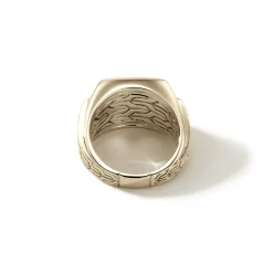 Men John Hardy Signets^Carved Signet Ring, Gold, Gemstone