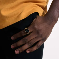 Men John Hardy Signets^Carved Signet Ring, Gold, Gemstone