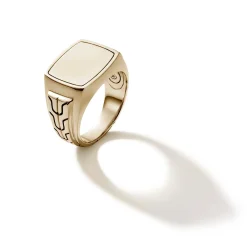 Men John Hardy Signets^Carved Signet Ring, Gold, Gemstone