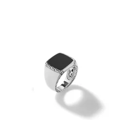 Men John Hardy Signets^Carved Signet Ring, Sterling Silver, Gemstone