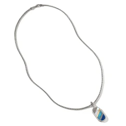 Men John Hardy Tags & Pendants^Carved Tag Necklace, Silver, Gold, Gemstones