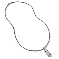 Men John Hardy Tags & Pendants^Carved Tag Necklace, Silver, Gold, Gemstones