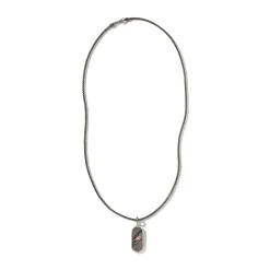 Men John Hardy Tags & Pendants^Carved Tag Necklace, Silver, Gold, Gemstones