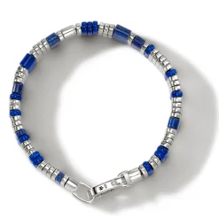 Men John Hardy Beads^Colorblock Bracelet, Silver, Gemstones