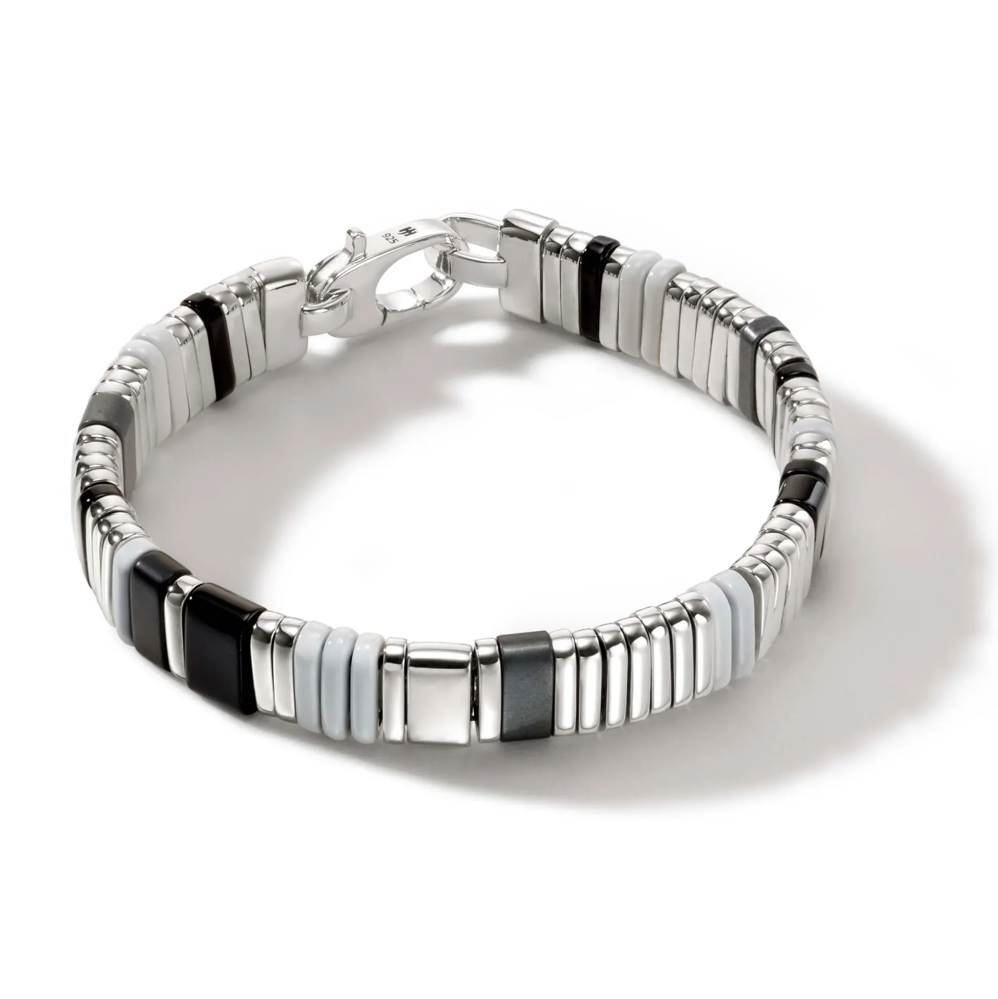 Men John Hardy Beads^Colorblock Bracelet, Silver, Gemstones