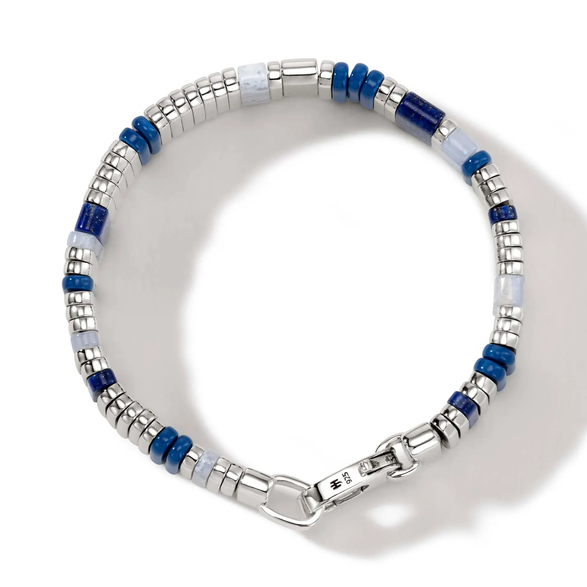 Men John Hardy Beads^Colorblock Bracelet, Silver, Gemstones