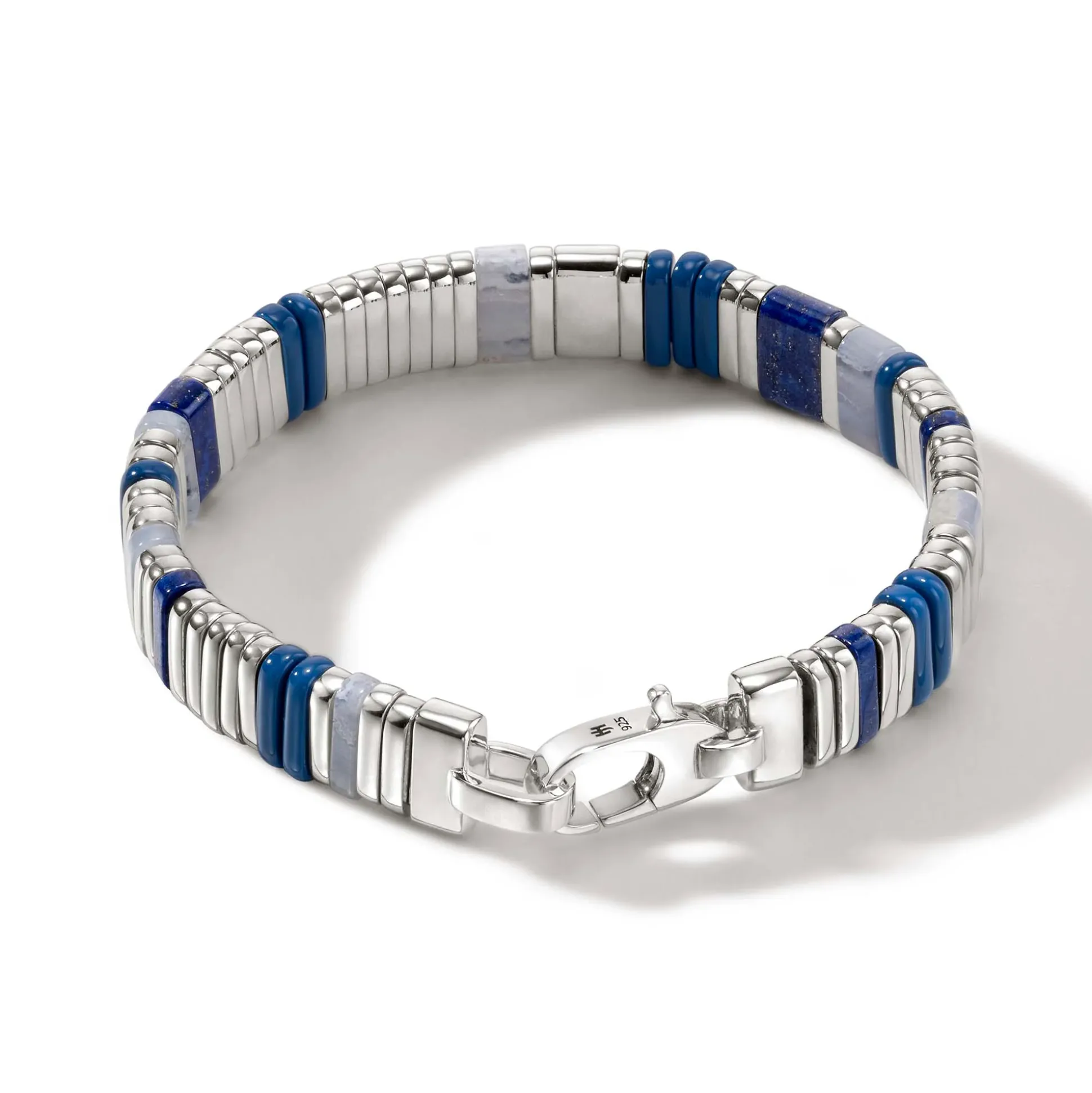 Men John Hardy Beads^Colorblock Bracelet, Silver, Gemstones