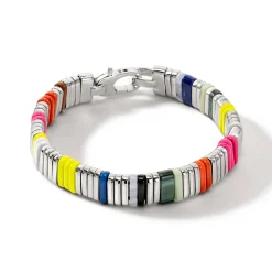 Men John Hardy Beads^Colorblock Bracelet, Silver, Gemstones
