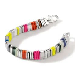 Men John Hardy Beads^Colorblock Bracelet, Silver, Gemstones