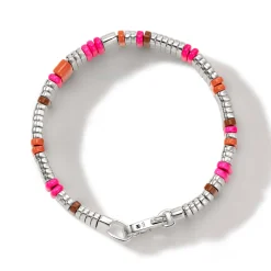 Men John Hardy Beads^Colorblock Bracelet, Silver, Gemstones