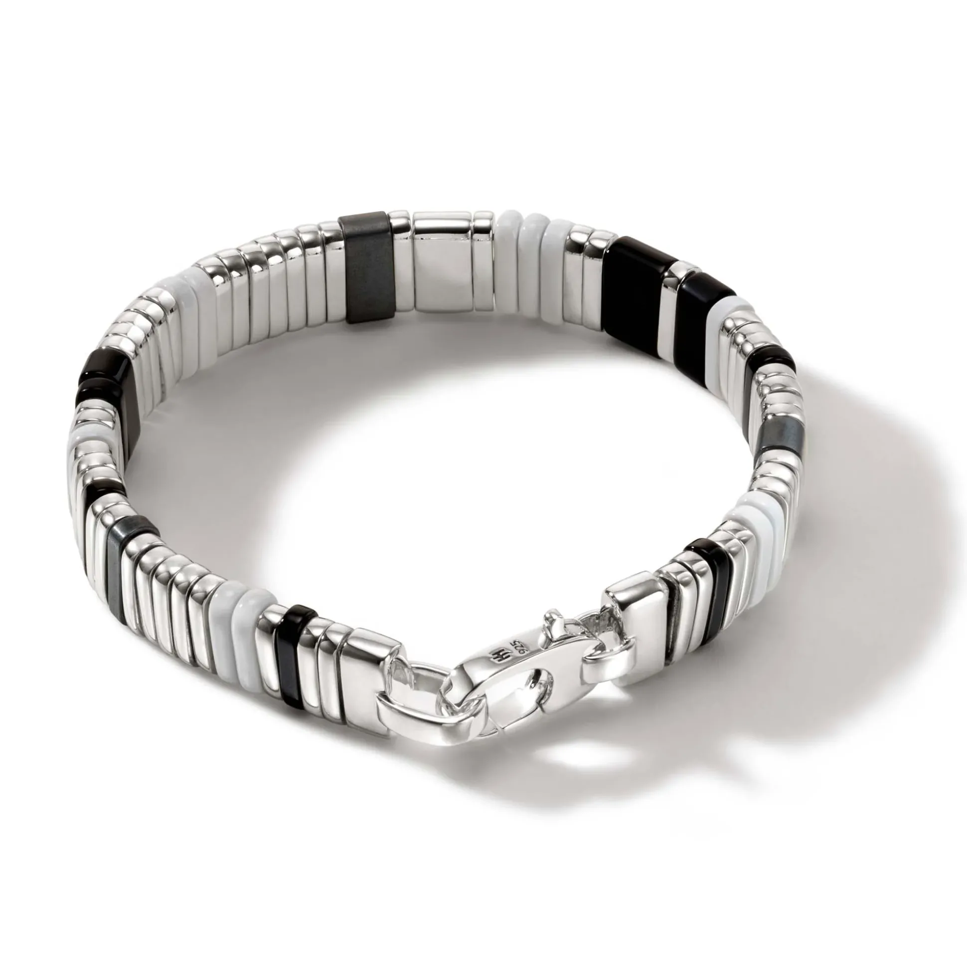 Men John Hardy Beads^Colorblock Bracelet, Silver, Gemstones