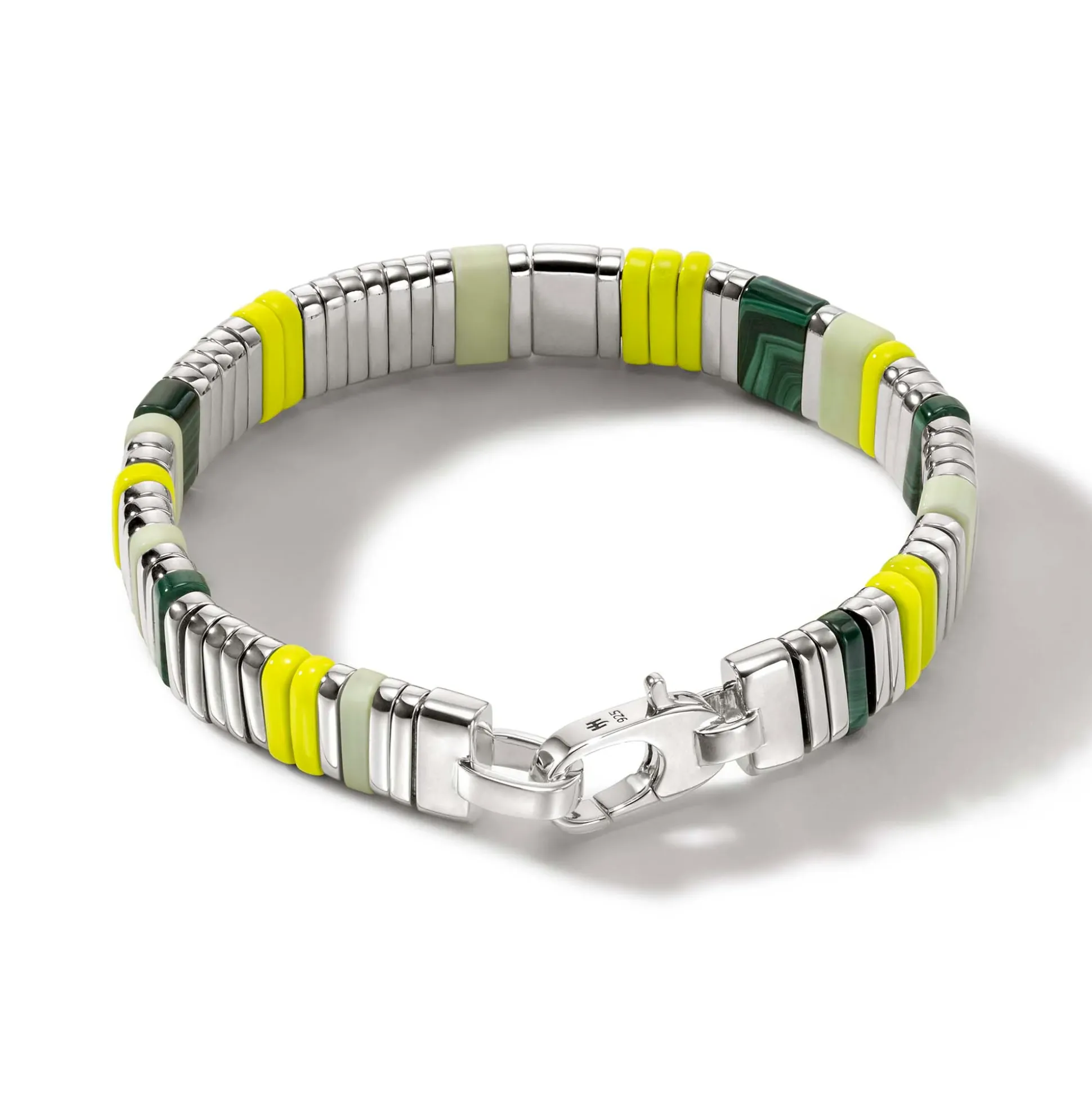Men John Hardy Beads^Colorblock Bracelet, Silver, Gemstones