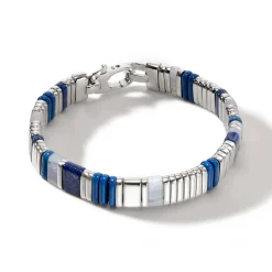 Men John Hardy Beads^Colorblock Bracelet, Silver, Gemstones