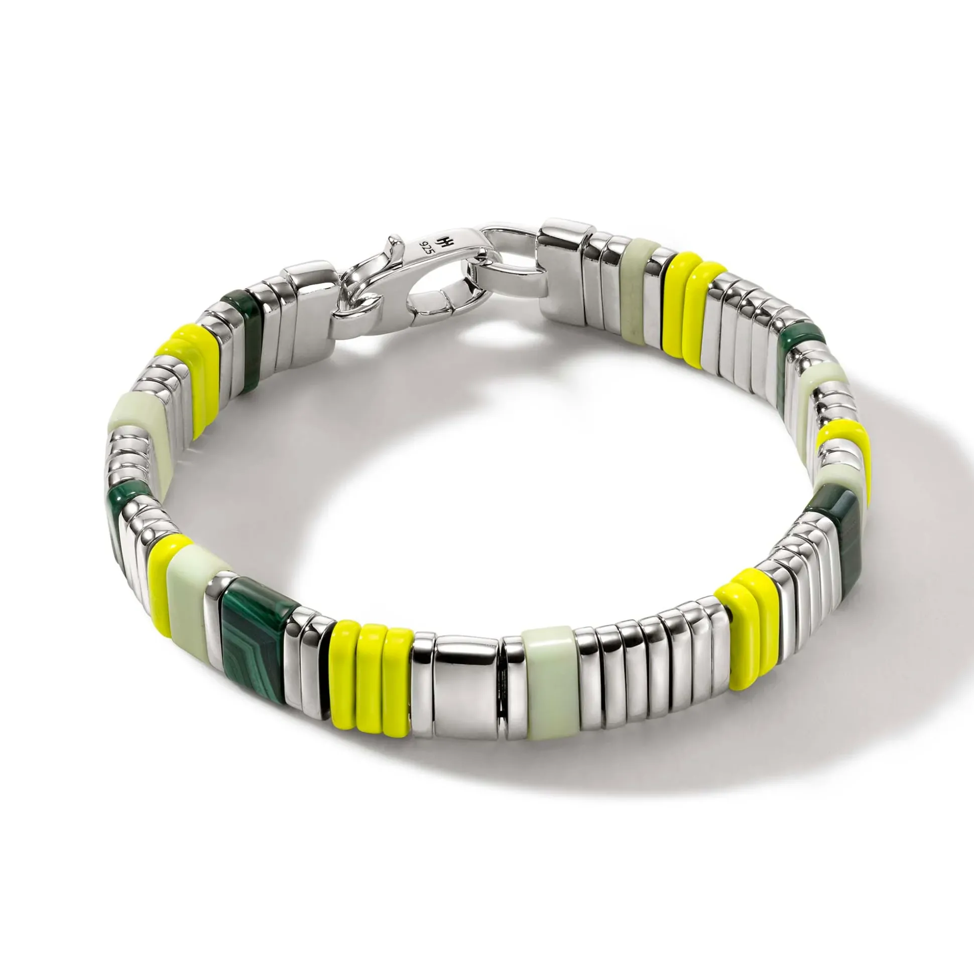 Men John Hardy Beads^Colorblock Bracelet, Silver, Gemstones