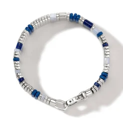 Men John Hardy Beads^Colorblock Bracelet, Silver, Gemstones