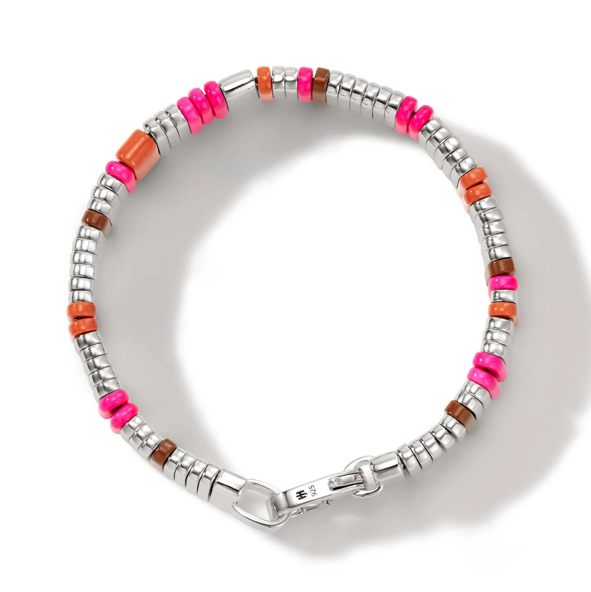 Men John Hardy Beads^Colorblock Bracelet, Silver, Gemstones