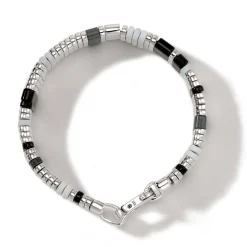 Men John Hardy Beads^Colorblock Bracelet, Silver, Gemstones