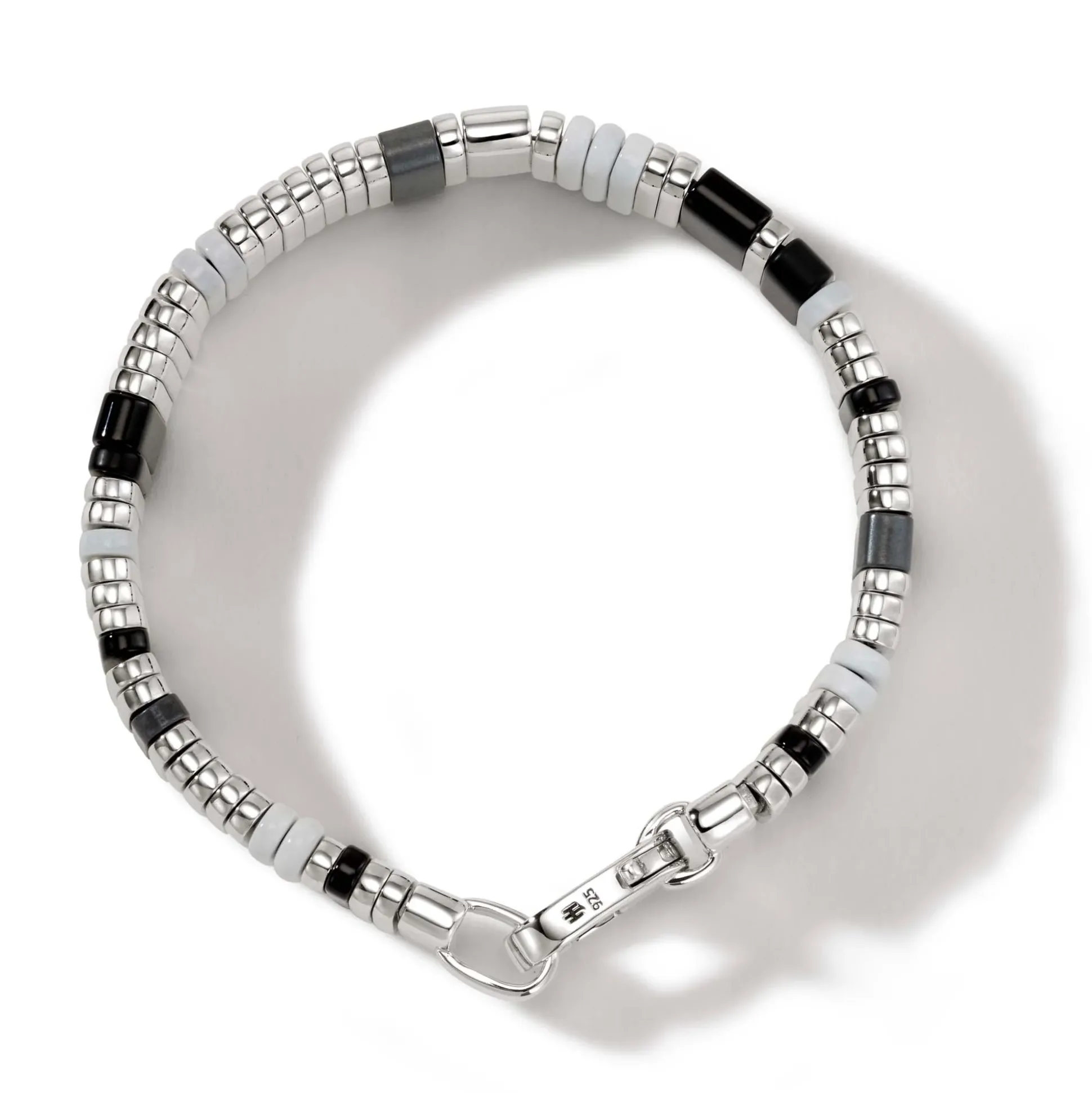 Men John Hardy Beads^Colorblock Bracelet, Silver, Gemstones
