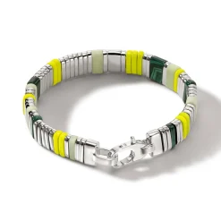 Men John Hardy Beads^Colorblock Bracelet, Silver, Gemstones