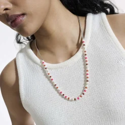 Men John Hardy Beads^Colorblock Necklace, Silver, Gemstones, Pearl