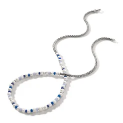 Men John Hardy Beads^Colorblock Necklace, Silver, Gemstones, Pearl