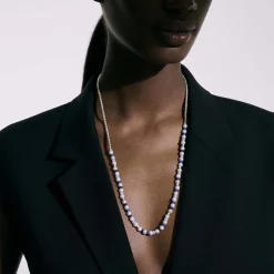 Men John Hardy Beads^Colorblock Necklace, Silver, Gemstones, Pearl