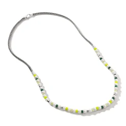 Women John Hardy Beads^Colorblock Necklace, Silver, Gemstones, Pearl