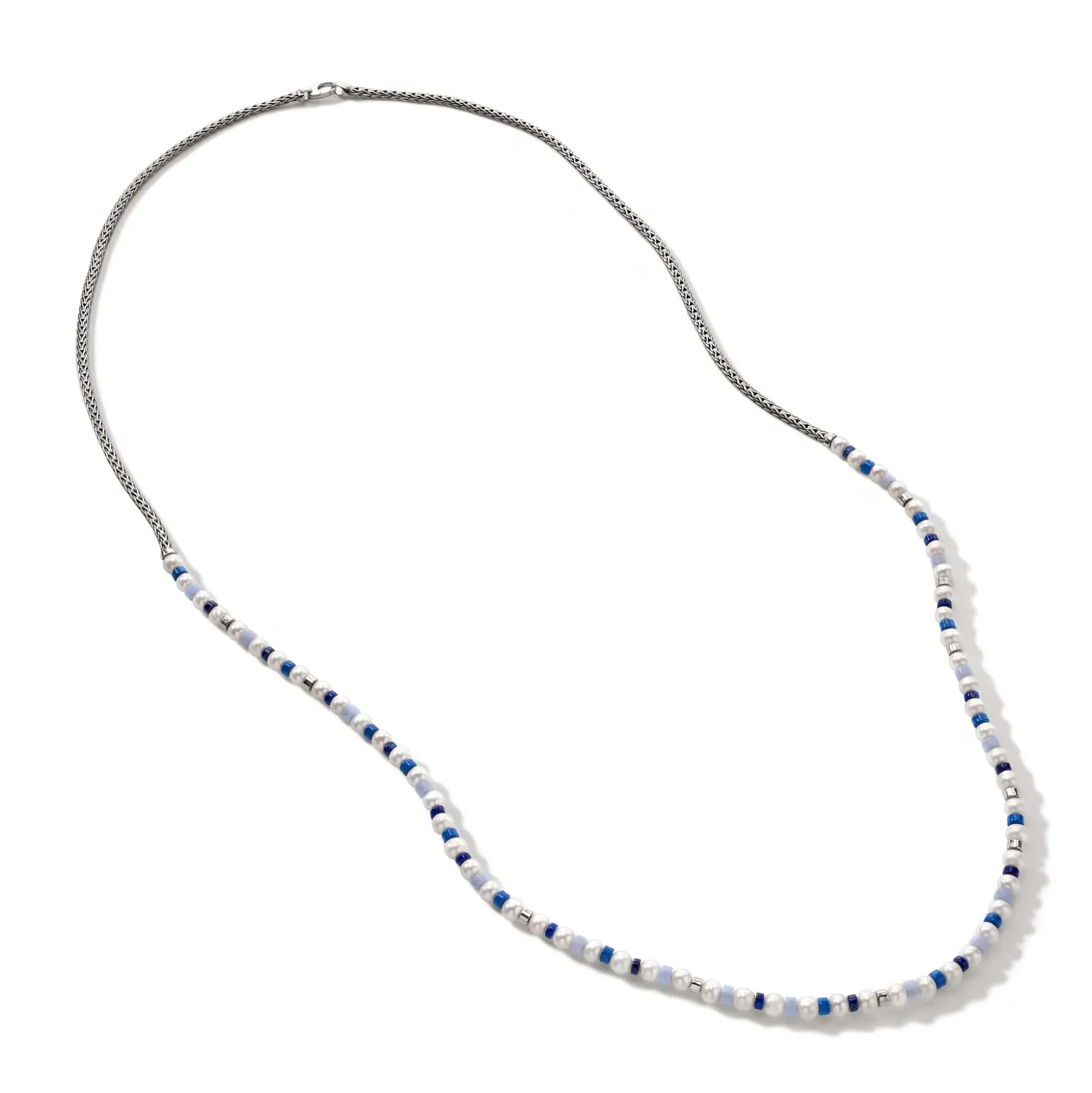 Women John Hardy Beads^Colorblock Necklace, Silver, Gemstones, Pearl