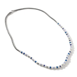 Women John Hardy Beads^Colorblock Necklace, Silver, Gemstones, Pearl