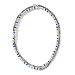 Women John Hardy Beads^Colorblock Necklace, Silver, Gemstones, Pearl