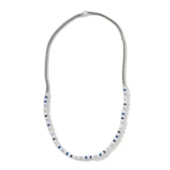 Women John Hardy Beads^Colorblock Necklace, Silver, Gemstones, Pearl