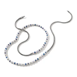 Women John Hardy Beads^Colorblock Necklace, Silver, Gemstones, Pearl