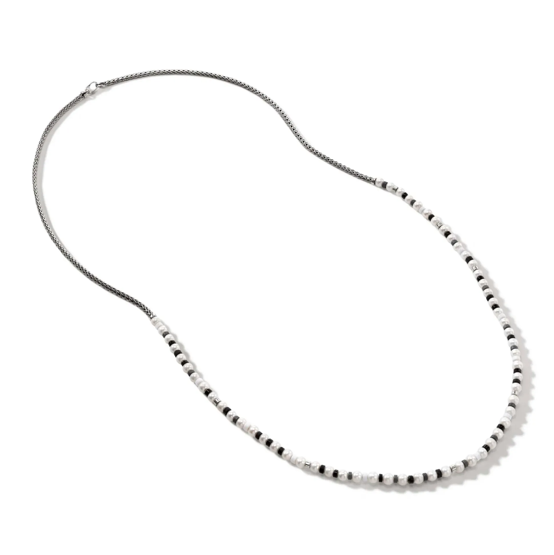 Women John Hardy Beads^Colorblock Necklace, Silver, Gemstones, Pearl