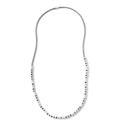 Women John Hardy Beads^Colorblock Necklace, Silver, Gemstones, Pearl