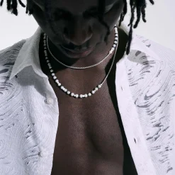 Women John Hardy Beads^Colorblock Necklace, Silver, Gemstones, Pearl