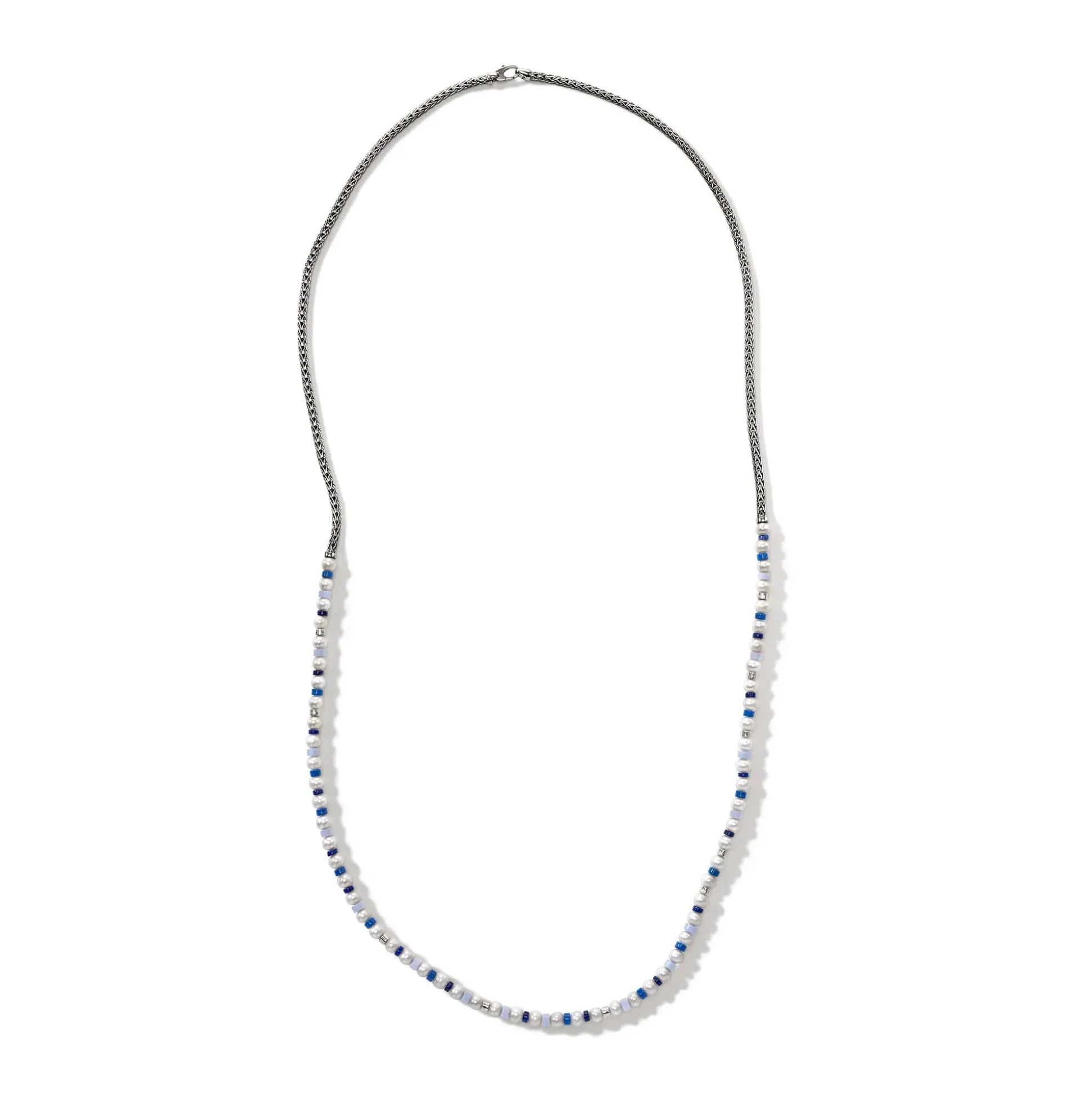 Women John Hardy Beads^Colorblock Necklace, Silver, Gemstones, Pearl