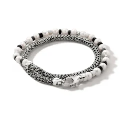 Men John Hardy Beads^Colorblock Wrap, Silver, Gemstones, Pearl