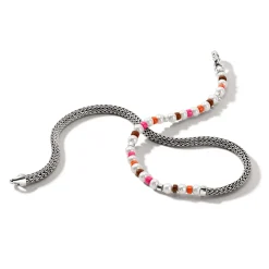 Men John Hardy Beads^Colorblock Wrap, Silver, Gemstones, Pearl