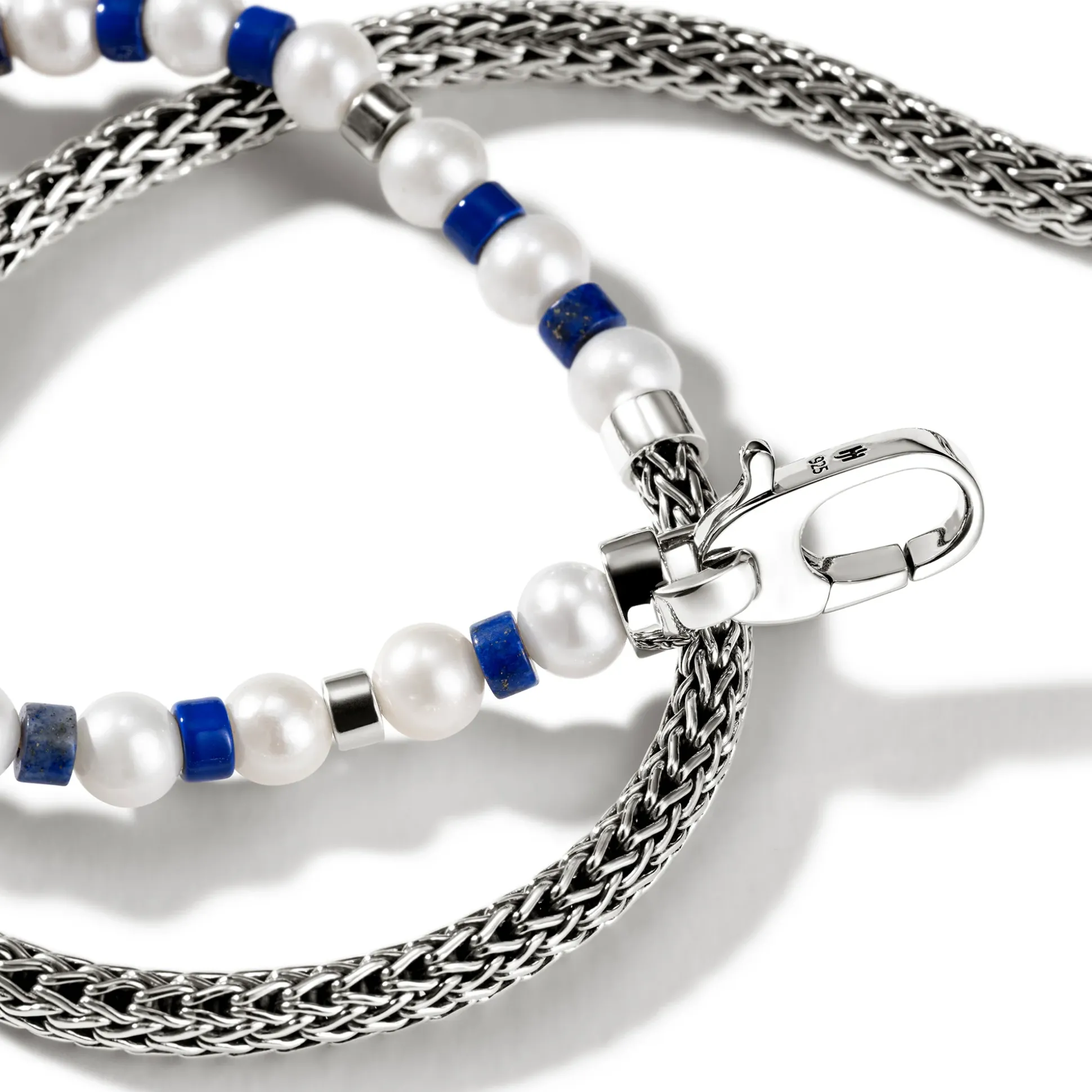 Men John Hardy Beads^Colorblock Wrap, Silver, Gemstones, Pearl