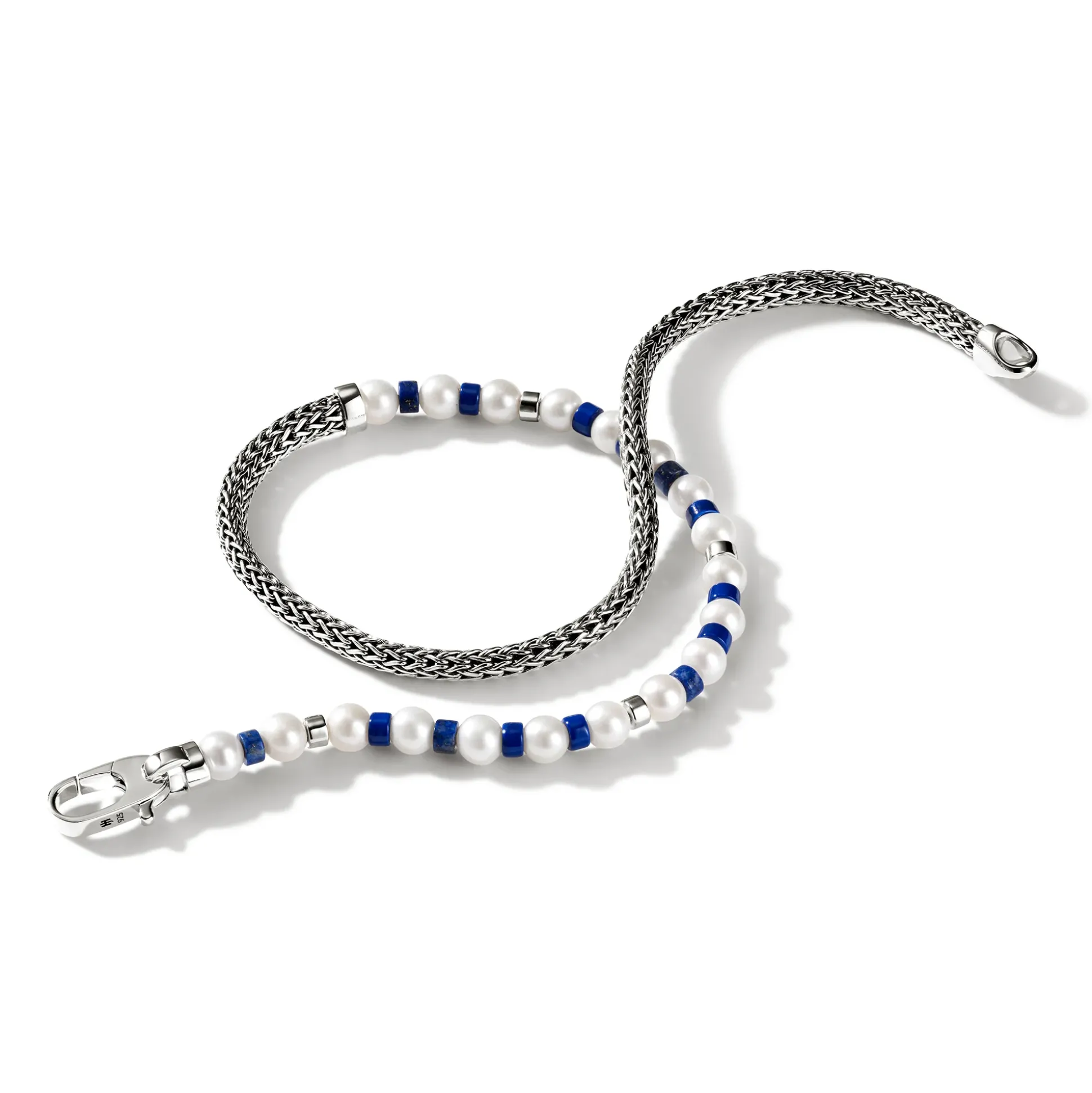 Men John Hardy Beads^Colorblock Wrap, Silver, Gemstones, Pearl