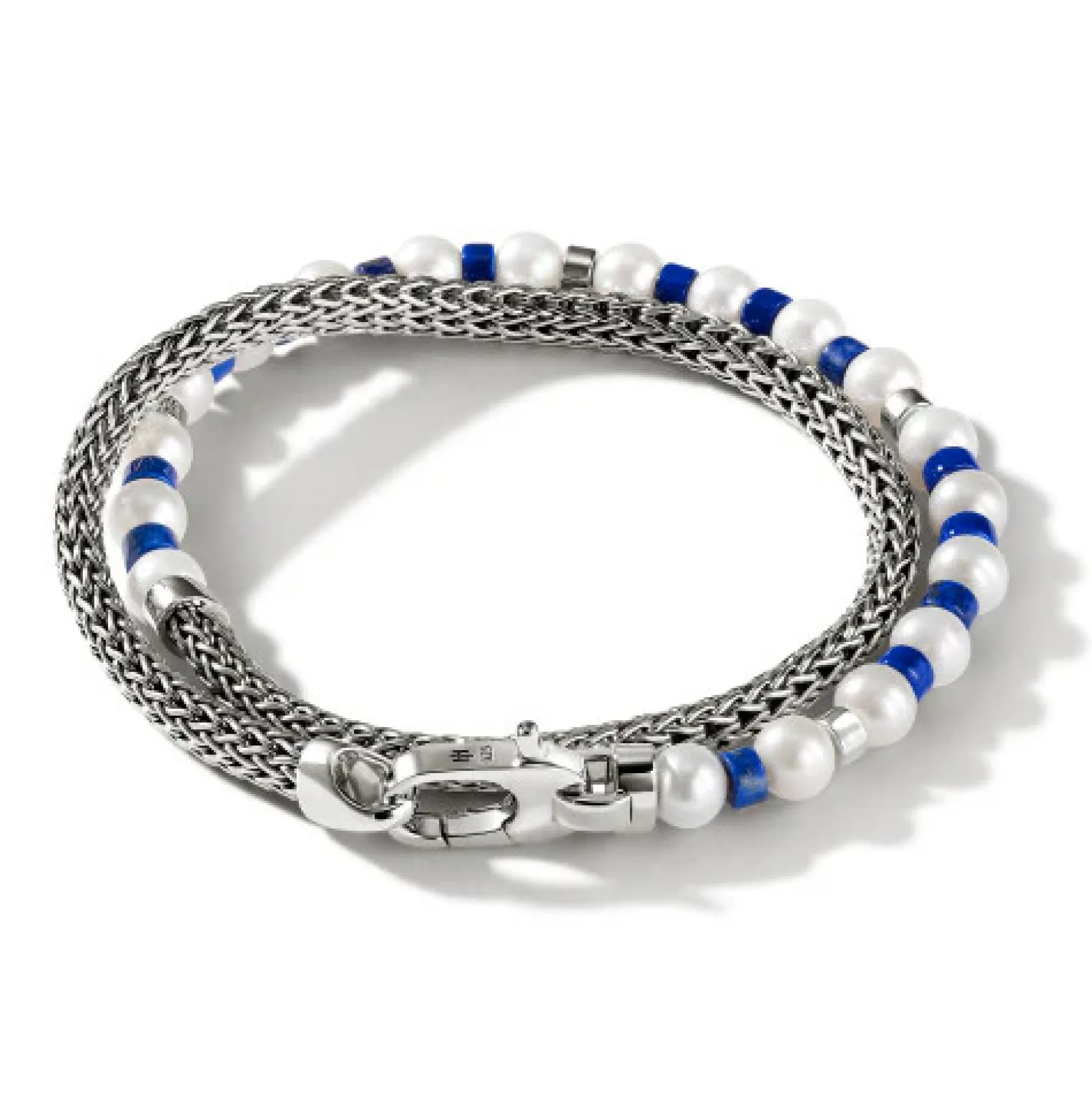Men John Hardy Beads^Colorblock Wrap, Silver, Gemstones, Pearl