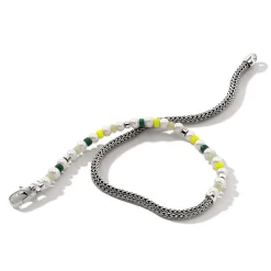 Men John Hardy Beads^Colorblock Wrap, Silver, Gemstones, Pearl