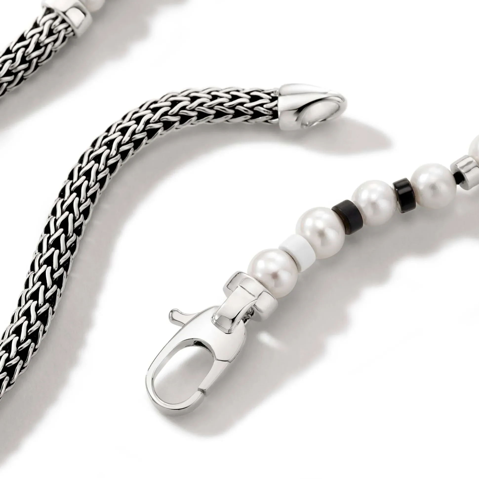 Men John Hardy Beads^Colorblock Wrap, Silver, Gemstones, Pearl