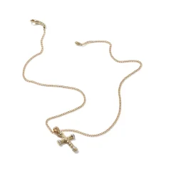 Men John Hardy Tags & Pendants^Cross Pendant, Gold, Diamonds