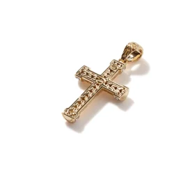 Men John Hardy Tags & Pendants^Cross Pendant, Gold, Diamonds